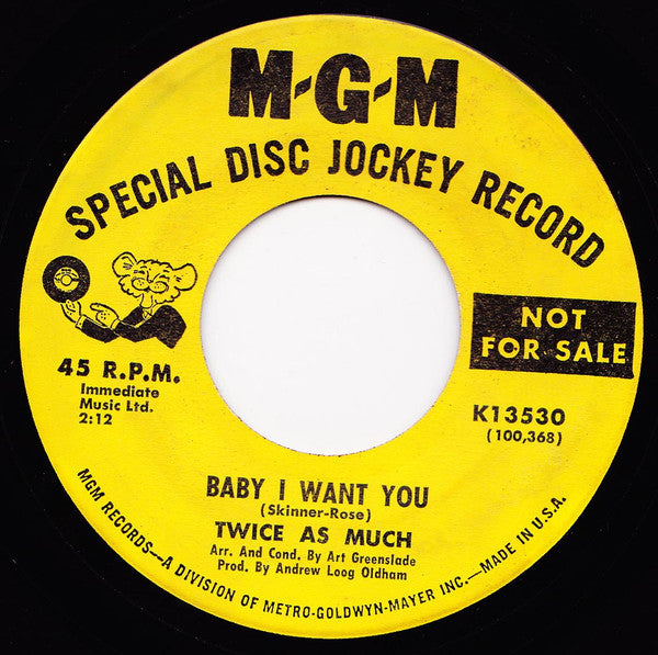Twice As Much : Sittin' On A Fence (7", Single, Promo)
