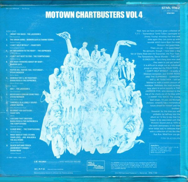 Various : Motown Chartbusters Vol. 4 (LP, Album, Comp)