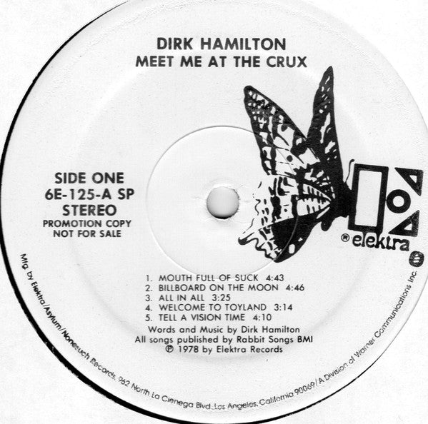 Dirk Hamilton : Meet Me At The Crux (LP, Album, Promo, SP )