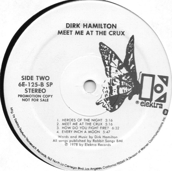 Dirk Hamilton : Meet Me At The Crux (LP, Album, Promo, SP )
