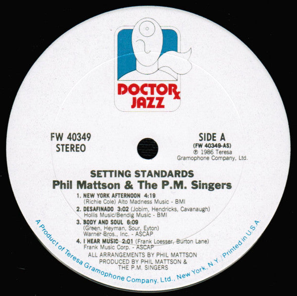 Phil Mattson And The P.M. Singers : Setting Standards (LP, Album)