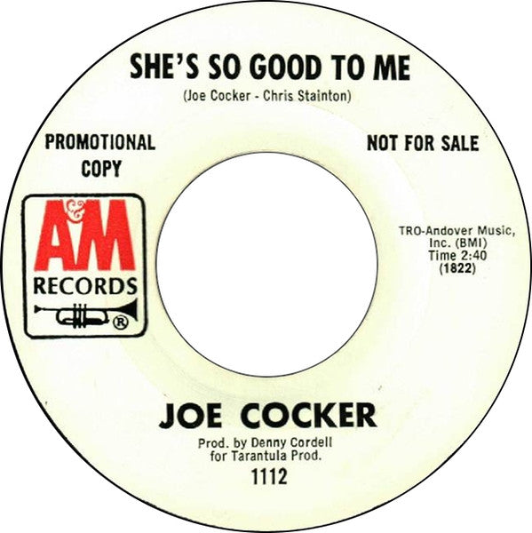 Joe Cocker : Delta Lady (7", Promo)