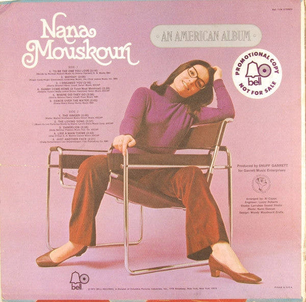 Nana Mouskouri : An American Album (LP, Promo)