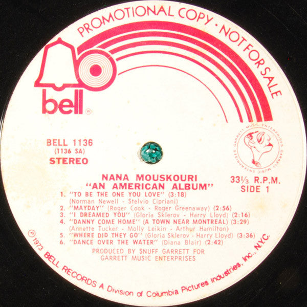 Nana Mouskouri : An American Album (LP, Promo)