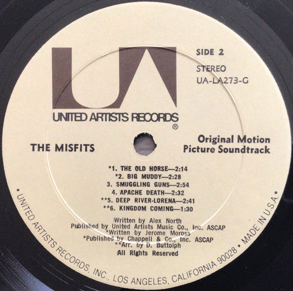 Alex North : The Misfits (Original Sound Track Music) (LP, Album, RE)