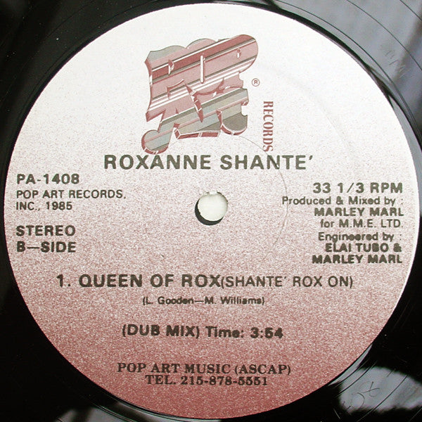 Roxanne Shante'* : Queen Of Rox (Shante' Rox On) (12")