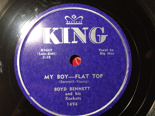 Boyd Bennett And His Rockets : My Boy-Flat Top / Banjo Rock And Roll (Shellac, 10", RP)