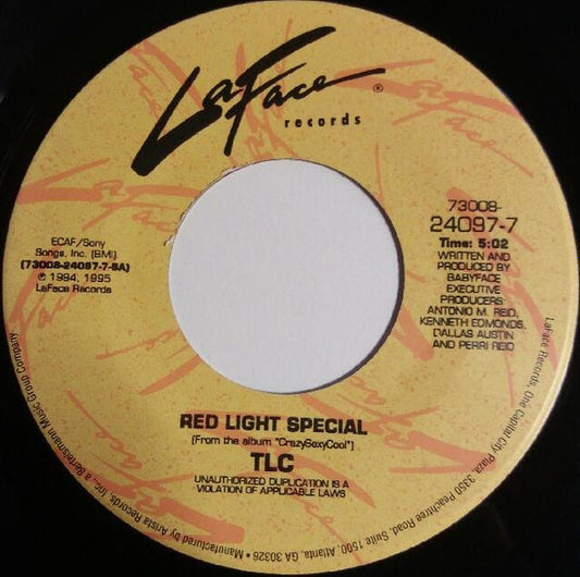 TLC : Red Light Special (7", Single)