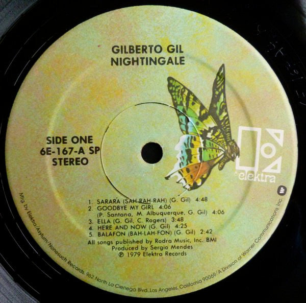 Gilberto Gil : Nightingale (LP, Album)