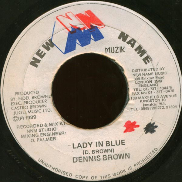 Dennis Brown : Lady In Blue (7")
