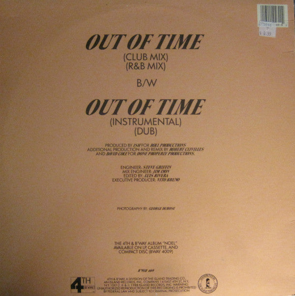 Noel : Out Of Time (12", Single)