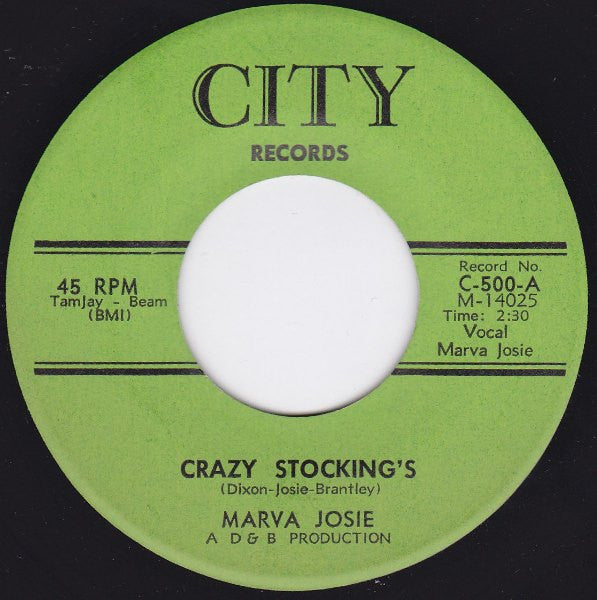 Marva Josie : Crazy Stocking's (7")
