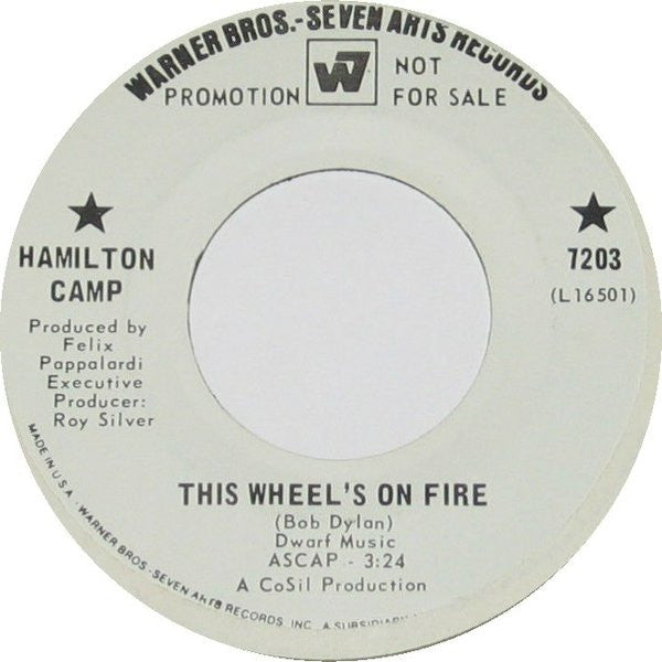 Hamilton Camp : This Wheel's On Fire (7", Single, Promo)