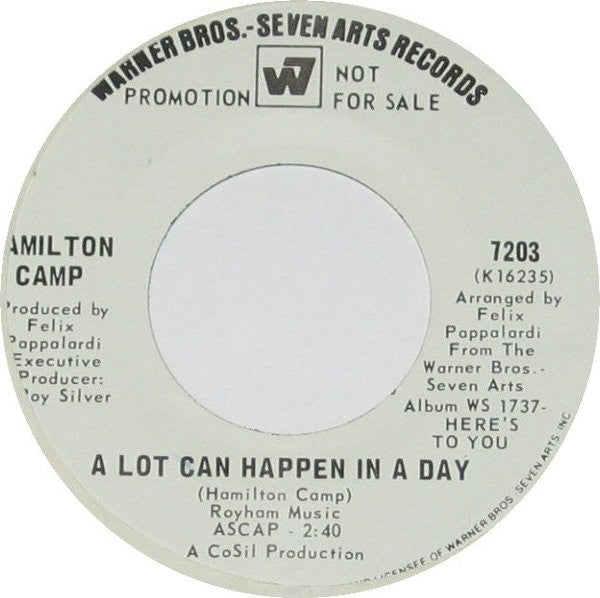 Hamilton Camp : This Wheel's On Fire (7", Single, Promo)