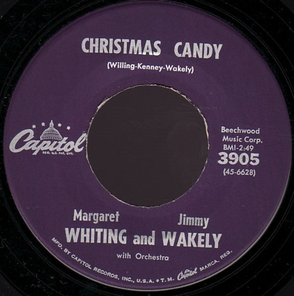 Margaret Whiting And Jimmy Wakely : Silver Bells / Christmas Candy (7", Single)