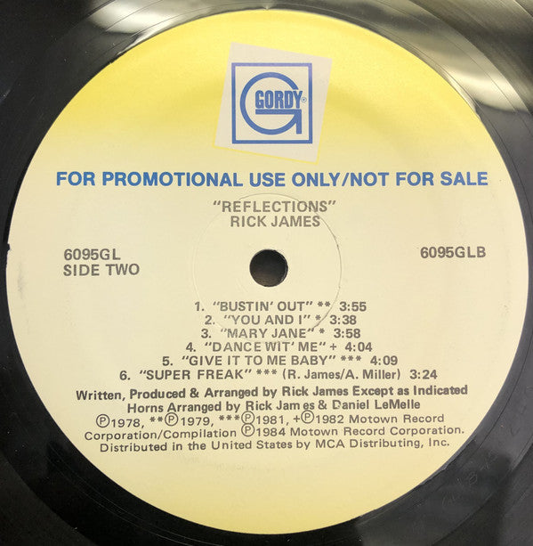 Rick James : Reflections (LP, Comp, Promo)