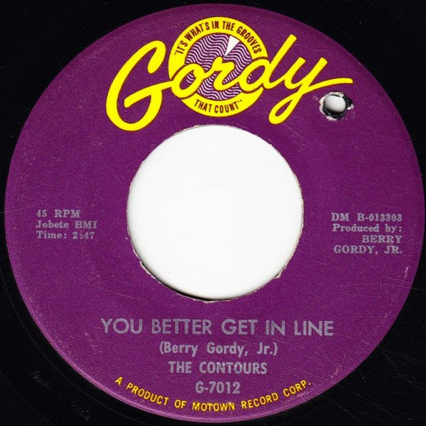 The Contours : Shake Sherry (7", Single)