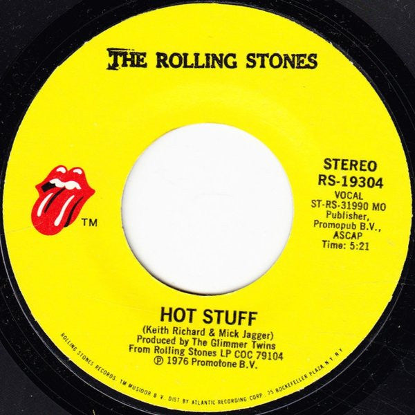 The Rolling Stones : Fool To Cry / Hot Stuff (7", Single)