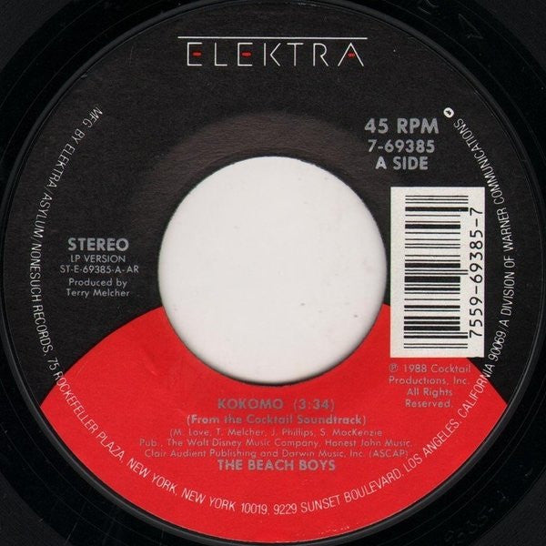 The Beach Boys / Little Richard : Kokomo / Tutti Frutti (7", Single, Styrene, All)