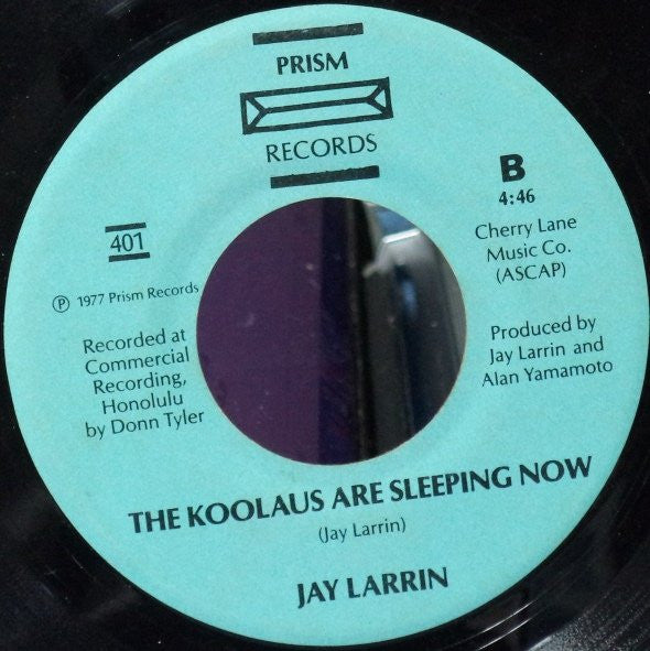 Jay Larrin : Night Time Flyin' Plane / The Koolaus Are Sleeping Now (7", Single)