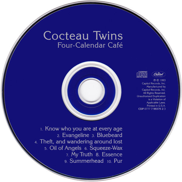 Cocteau Twins : Four-Calendar Café (CD, Album)