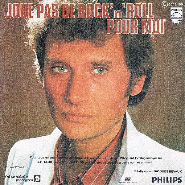 Johnny Hallyday : Derrière L'amour (7", Single)