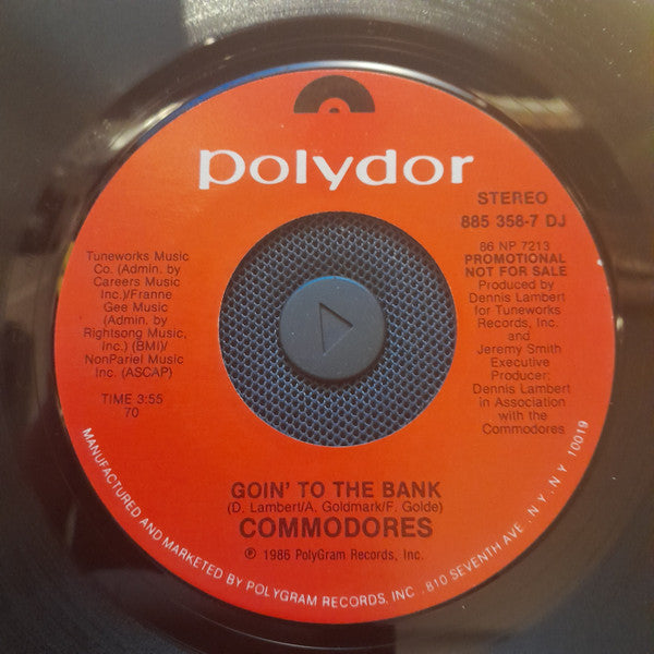 Commodores : Goin' To The Bank (7", Promo)