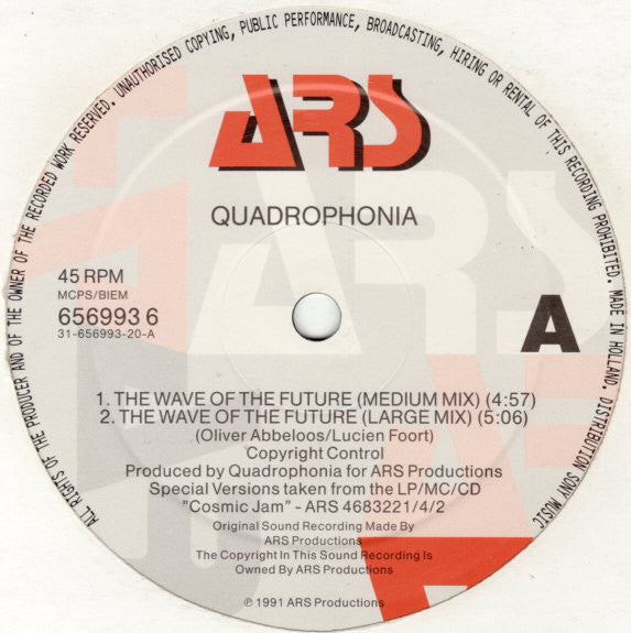 Quadrophonia : The Wave Of The Future (12", Single)