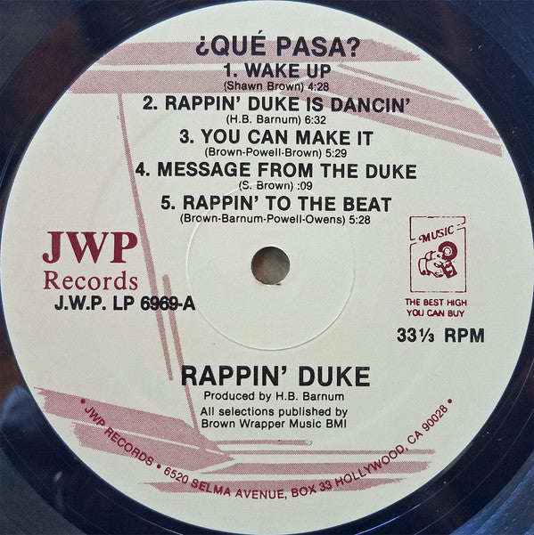 Rappin' Duke : ¿Qué Pasa? (LP, Album)