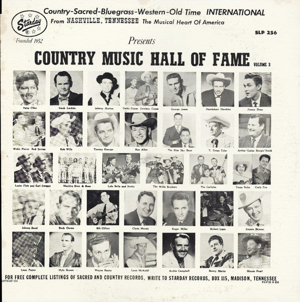 Various : Country Music Hall Of Fame - Volume 3 (2xLP, Comp, Gat)
