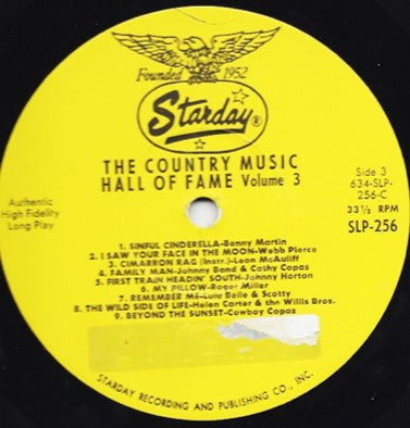 Various : Country Music Hall Of Fame - Volume 3 (2xLP, Comp, Gat)