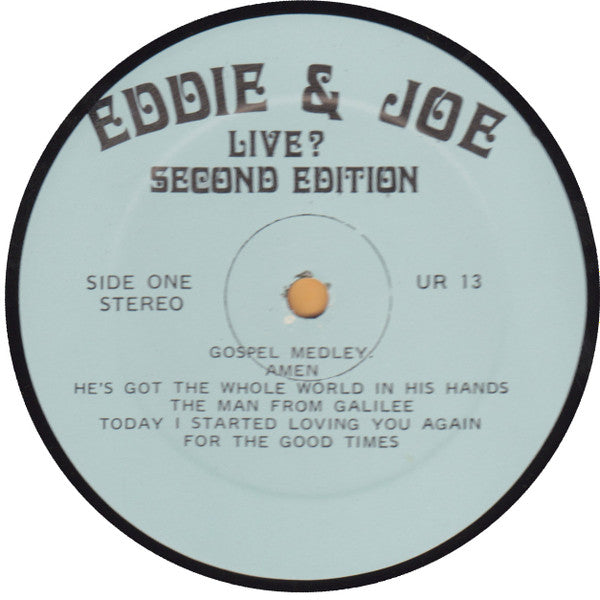 Eddie & Joe : Live? Second Edition (LP)