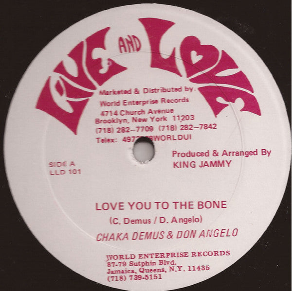 Chaka Demus & Don Angelo : Love You To The Bone (12", Single)