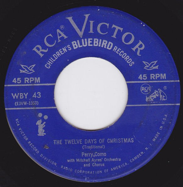 Perry Como : The Twelve Days Of Christmas / T'was The Night Before Christmas (7")