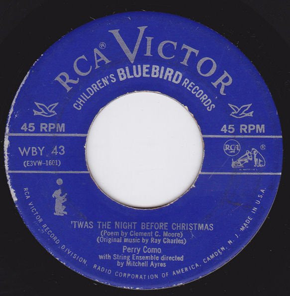 Perry Como : The Twelve Days Of Christmas / T'was The Night Before Christmas (7")
