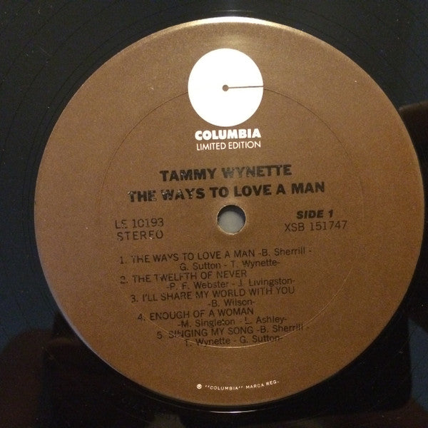 Tammy Wynette : The Ways To Love A Man (LP, Album, RE)