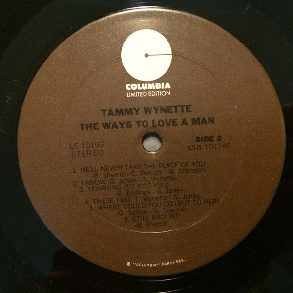 Tammy Wynette : The Ways To Love A Man (LP, Album, RE)