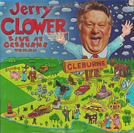 Jerry Clower : Live At Cleburne, Texas (LP, Album, RE, Pin)