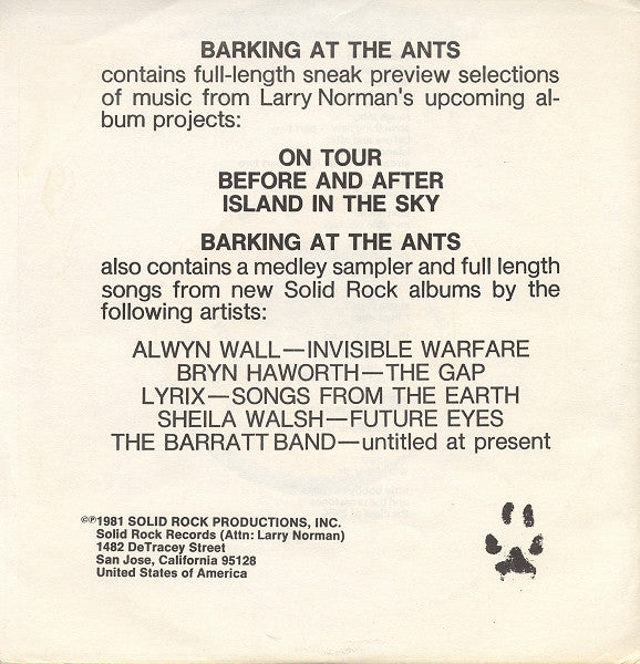 Larry Norman / Alwyn Wall ; Sheila Walsh ; Lyrix ; The Barratt Band* ; Bryn Haworth : The Tune (Almost) / The British Invasion (7", Single, Promo, Smplr)