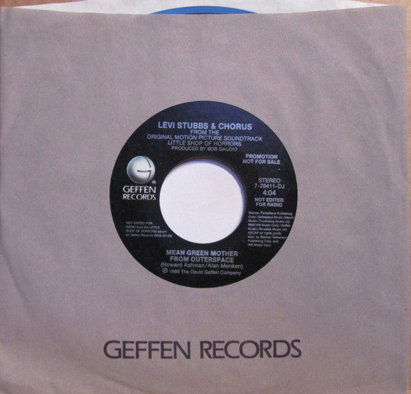 Levi Stubbs* & Chorus (7) : Mean Green Mother From Outerspace (7", Single, Promo)