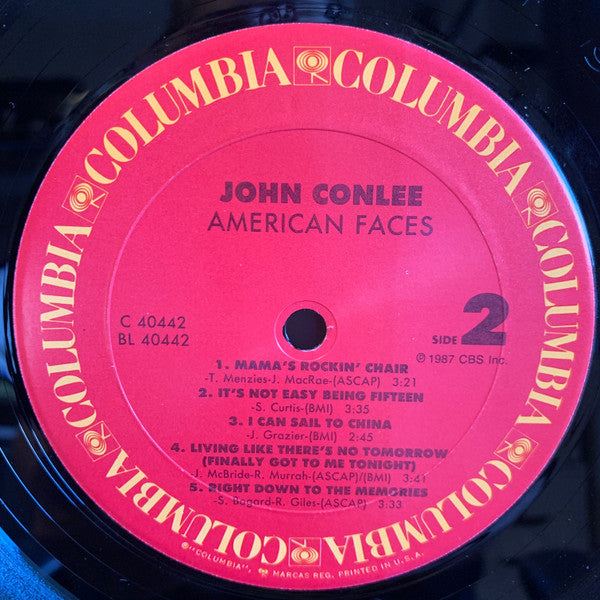 John Conlee : American Faces (LP, Album, Car)