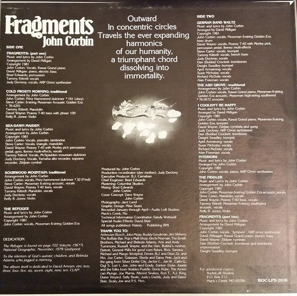 John Corbin : Fragments (LP, Album)