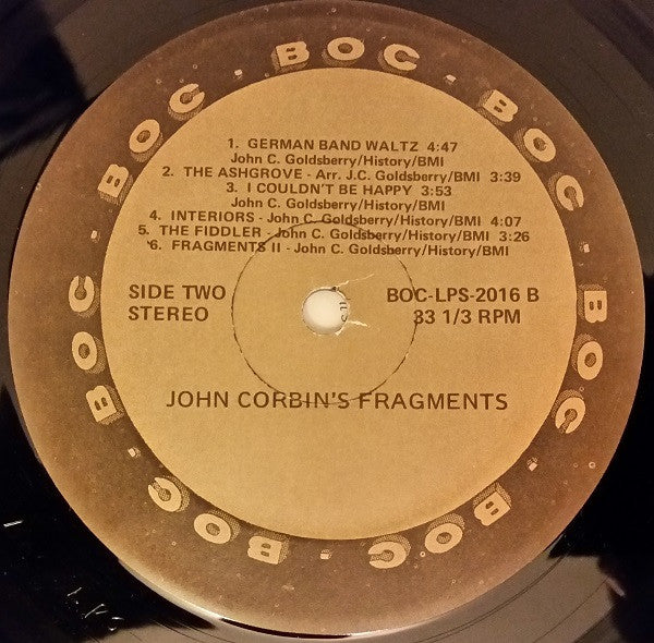 John Corbin : Fragments (LP, Album)