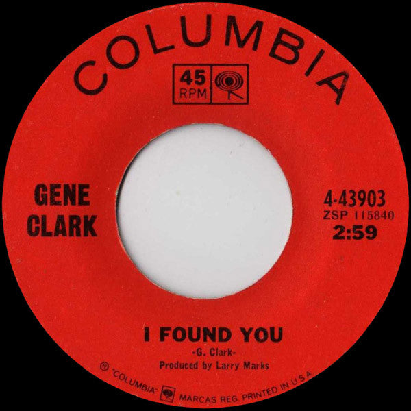 Gene Clark : Echoes (7", Single)