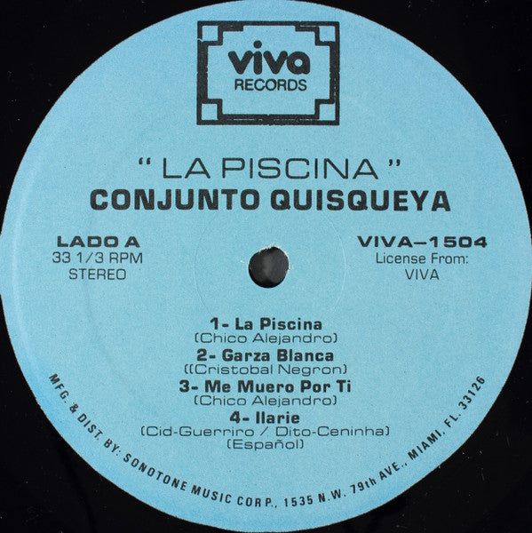 Conjunto Quisqueya : La Piscina (LP, Album)