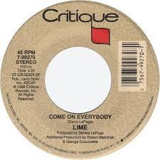 Lime (2) : Cutie Pie / Come On Everybody (7")