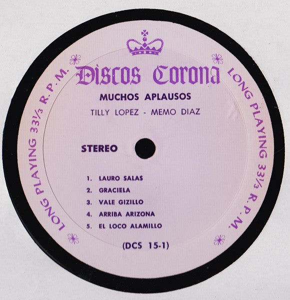 Tilly Lopez - Memo Diaz : Muchos Aplausos (LP)