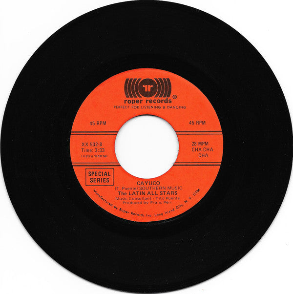 The Latin All Stars : Tea For Two / Cayuco (7", Single)