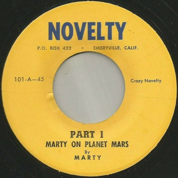 Marty (17) : Marty On Planet Mars (7", Single)