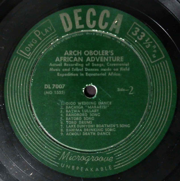 Arch Oboler : Arch Oboler's African Adventure (10", Album)